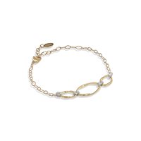 Vicenza - Piazzetta Palladio 2 - Armband Marco Bicego Dame Marrakech Onde in Gelbgold Diamante 0.06 Ct BG771-B2 - BG771-B2